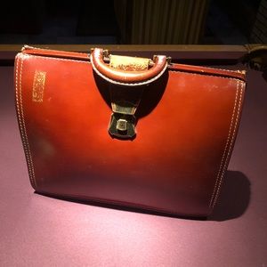 Vintage leather briefcase